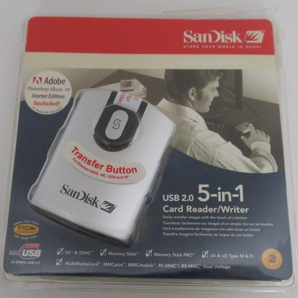 SanDisk USB 5-in-1 card reader/writer